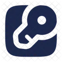 Key Minimalistic Square Key Password Icon