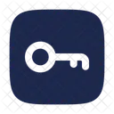 Key Minimalistic Square Key Password Icon