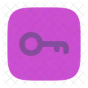 Key Minimalistic Square Key Smart Key Icon
