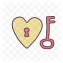 Key Of Heart Icon