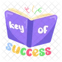 Key Of Success Reading Book Open Book Icon