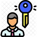 Key Person Key Businessman Icon