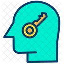 Key Person Key Head Human Mind Icon