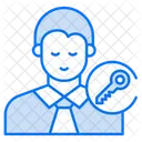 Key Person Key Businessman Icon