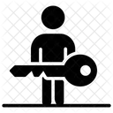 Key Man Key Person Vip Icon