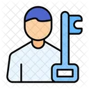 Key Businessman Business Key Icon