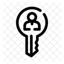 Key Person Permission Access Icon