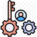 Key Person Solution Leadership Icon