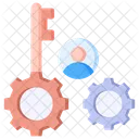 Key Person Solution Leadership Icon