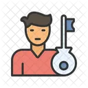 Key Person Key Businessman Icon