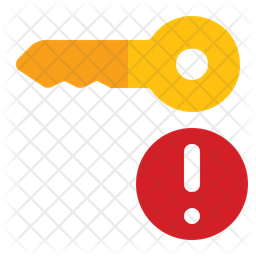 Key Problem Icon - Download in Flat Style