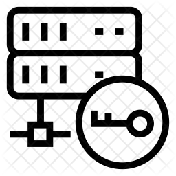 Key server Icon - Download in Line Style