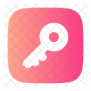 Key Square Computer Web Icon