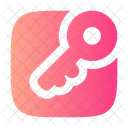 Key Square Computer Web Icon