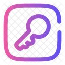 Key Square Computer Web Icon