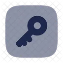 Key Square Computer Web Icon