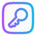 Key Square Computer Web Icon