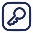 Key Square Computer Web Icon