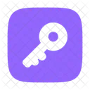 Key Square Computer Web Icon