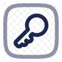 Key Square Computer Web Icon