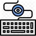 Keyboard Keylogger Eye Icon