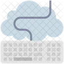 Cloud Computing Keyboard Icon