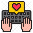 Keyboard Hand Type Icon