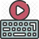 Keyboard With Video Icon