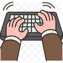 Keyboard Typing Computer Icon