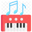 Keyboard Music Notes Icon