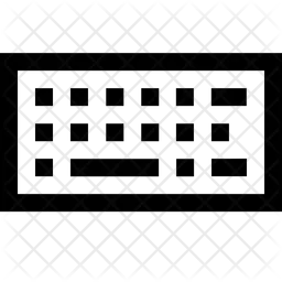 Keyboard, Attach, Type, Device, Peripheral, Line, Outline  Icon
