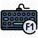 F 1 Function Keyboard Button Icon