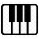 키보드 피아노 음악 아이콘
