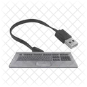 Keyboard Wire Keyboard Hardware Icon