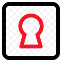 Keyhole Privacy Block Icon
