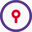 Keyhole Circle Interface Icon