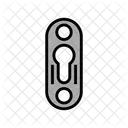Keyhole Plate Hardware Icon