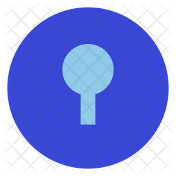 Keyhole circle  Icon