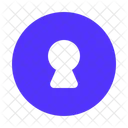 Keyhole Circle Privacy Security Icon