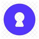 Keyhole Circle Privacy Security Icon
