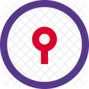 Keyhole Circle Interface Icon
