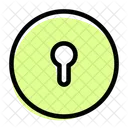 Keyhole Circle Interface Icon