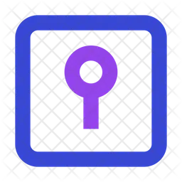 Keyhole square  Icon
