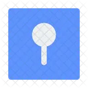 Keyhole Square Full  Icon