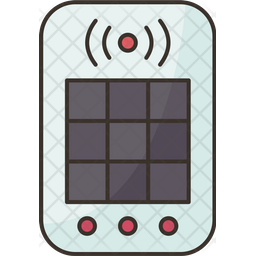 Keypad Sensor Icon - Download in Colored Outline Style