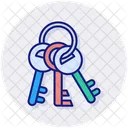 Keys House Lock Icon