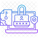 Cyber Crimes Cyber Security Keyset Icon