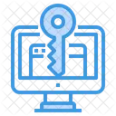 Keyword Key Secure Web Icon