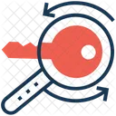Keyword Magnifier Processing Icon
