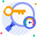 Keyword Key Research Icon